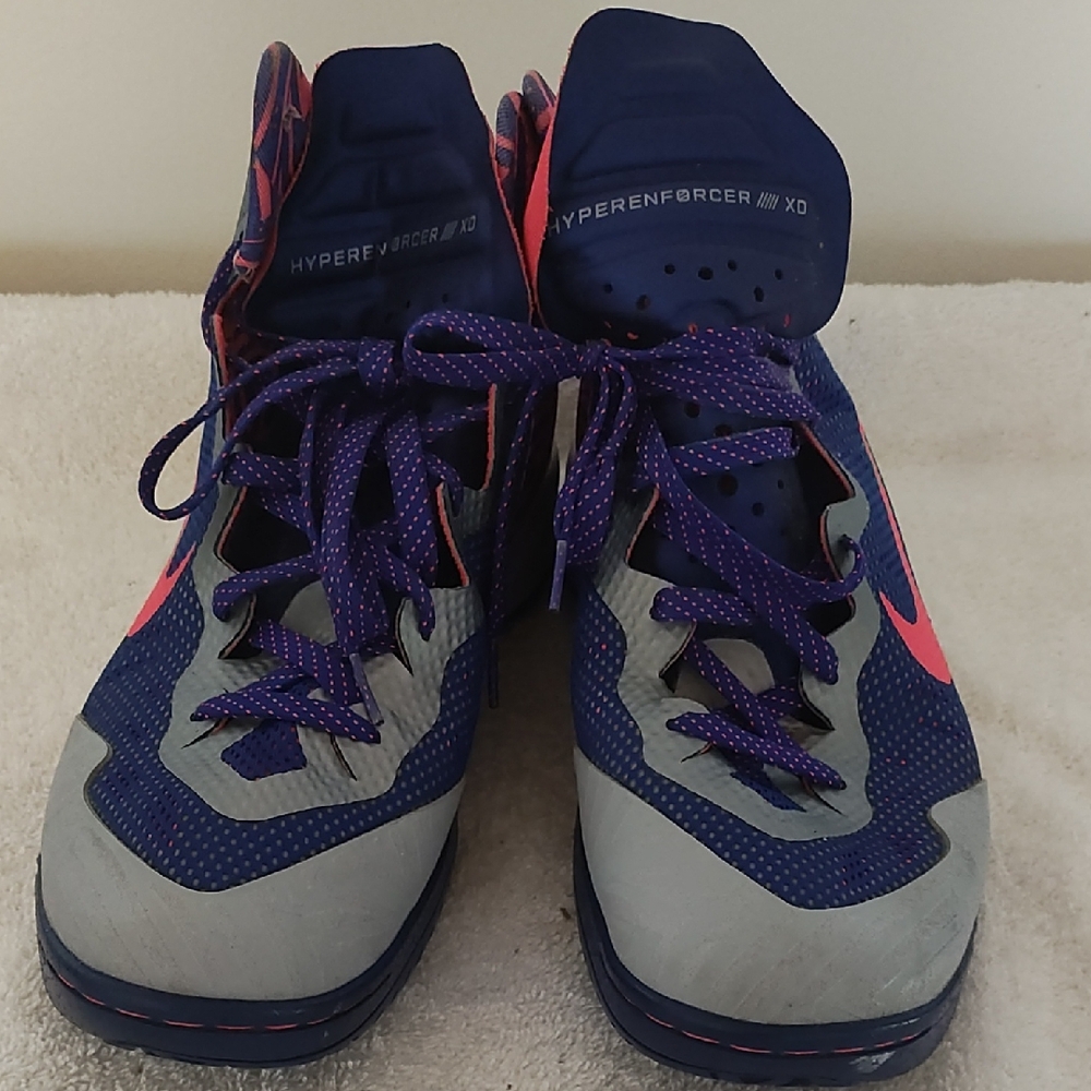 Nike Hyperenforcer XD Blue and Pink Sneakers